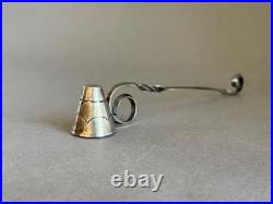 Vintage Navajo Sterling Silver Hand Stamped Candle Snuffer. 6 1/4 Long