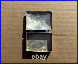 Vintage Navajo Sterling Silver Pill Box Native American Classic Stampwork Domed