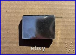 Vintage Navajo Sterling Silver Pill Box Turquoise Cabochon Native American