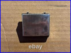 Vintage Navajo Sterling Silver Pill Box Turquoise Cabochon Native American