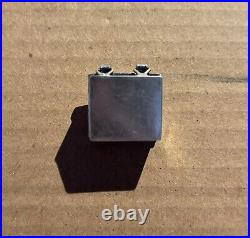 Vintage Navajo Sterling Silver Pill Box Turquoise Cabochon Native American Tiny