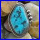 Vintage Navajo Sterling Silver Turquoise Brooch or Necklace Pendant with Pyrite