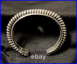 Vintage Navajo Sterling Silver Twisted Wire Cable Cuff Bracelet 38g