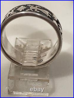 Vintage Navajo Sterling Silver Yei Storyteller Ring size 7 1/2
