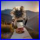 Vintage Navajo Sunface Kachina Doll Signed By Artist EB 7.5in 1970s-1990s