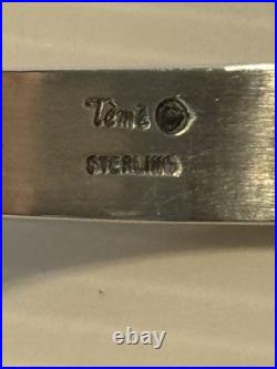 Vintage Navajo TEME STERLING SILVER GREEK KEY Cuff 23.4g