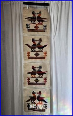 Vintage Navajo Tapestry Hand Made Woven Wool