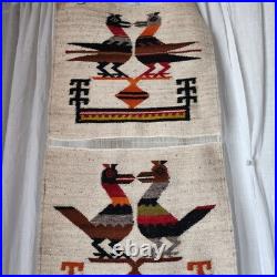Vintage Navajo Tapestry Hand Made Woven Wool