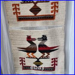 Vintage Navajo Tapestry Hand Made Woven Wool
