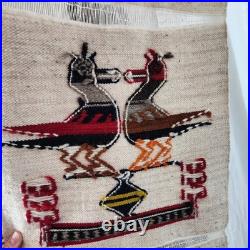 Vintage Navajo Tapestry Hand Made Woven Wool