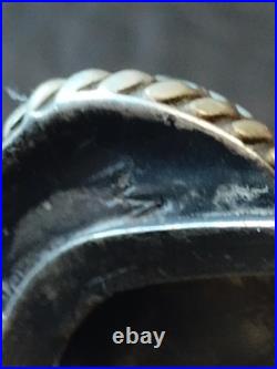 Vintage Navajo Turquoise And Sterling Silver Bracelet