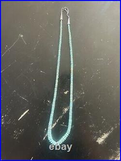 Vintage Navajo Turquoise Heishi Single Strand Necklace