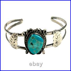 Vintage Navajo Turquoise & Sterling Silver Bracelet