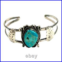 Vintage Navajo Turquoise & Sterling Silver Bracelet