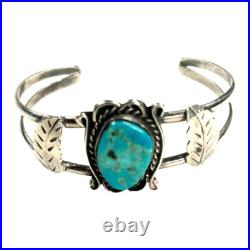 Vintage Navajo Turquoise & Sterling Silver Bracelet