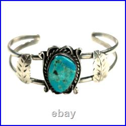 Vintage Navajo Turquoise & Sterling Silver Bracelet