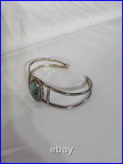 Vintage Navajo Turquoise, Sterling Silver Cuff Bracelet (946)