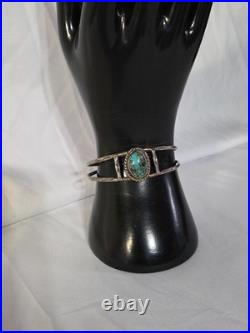 Vintage Navajo Turquoise, Sterling Silver Cuff Bracelet (946)