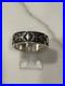Vintage Navajo sterling silver wide cross band ring size 7.5 4.7G sterling