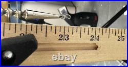 Vintage Necklace Native American Pillow Bead Stamped Flower Disc Turquoise 69 gr