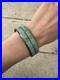 Vintage Old Native American Sterling Inlaid Turquoise Cuff Bracelet