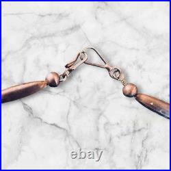 Vintage Old Pawn Sterling Silver & Turquoise Pendant & Necklace