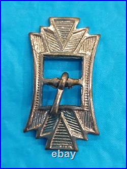 Vintage Or Old Pawn Style Native American Buckle. Navajo Tradition Makers Mark X Vintage Or Old Pawn Style Native American Buckle. Navajo Tradition Makers Mark X