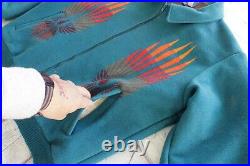 Vintage PENDLETON Beaver State Aztec Western Native American Wool Jacket Large
