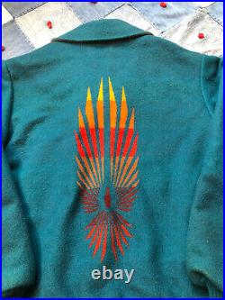 Vintage PENDLETON Beaver State Aztec Western Native American Wool Jacket Medium