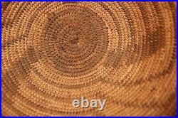 Vintage Pima Native American Indian Patterned Basket Woven Basketry Vessel Bowl