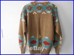Vintage Polo Country Ralph Lauren Hand Knit Native American Sweater Rare XL