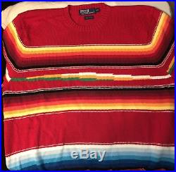 Vintage Polo Ralph Lauren Sweater Beacon Aztec Native American Navajo 2XL XXL