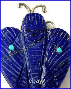 Vintage Quandelacy Comosona Zuni Pendants, Two, Corn Maiden, Lapis, Turquoise, Gift