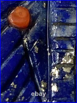 Vintage Quandelacy Comosona Zuni Pendants, Two, Corn Maiden, Lapis, Turquoise, Gift
