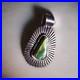 Vintage R Hoskie Dine Royston Turquoise Heavy Gauge 925 Sterling Silver Pendant