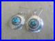 Vintage Randall Endito Navajo Sterling Silver Turquoise Earrings Dangle Rare