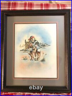 Vintage Randeau Tsosie Native American Painting