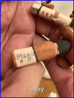 Vintage Rare Pottery Native Signed Maria C. Santa Domingo Pueblo Jewelry Painted Vintage Rare Pottery Native Signed Maria C. Santa Domingo Pueblo Jewelry Painted