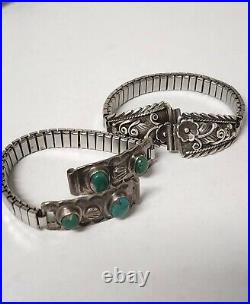 Vintage Retro Scrap Native American 925, Sterling, Turquoise Gem Jewelry Lot