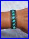 Vintage Richard Begay Navajo Sterling Silver Turquoise Cuff Bracelet