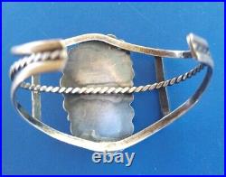 Vintage Royston Turquiose Sterling Silver Native American Cuff 31.6 Grams