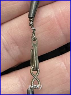 Vintage Santo Domingo Heishi Necklace Shell Turquoise Sterling Cones 3 Strand Vintage Santo Domingo Heishi Necklace Shell Turquoise Sterling Cones 3 Strand