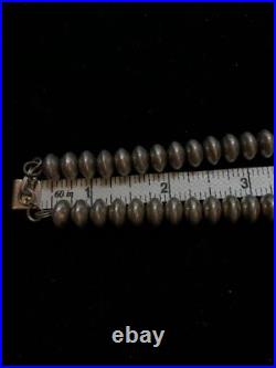 Vintage Signed JLG Native American Sterling Silver Stunning Turquoise Necklace