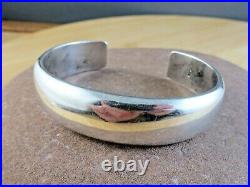 Vintage Signed Jackson Navajo Native American Sterling Silver Cuff Bracelet #184