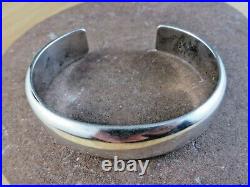 Vintage Signed Jackson Navajo Native American Sterling Silver Cuff Bracelet #184