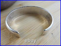 Vintage Signed Jackson Navajo Native American Sterling Silver Cuff Bracelet #184