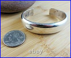 Vintage Signed Jackson Navajo Native American Sterling Silver Cuff Bracelet #184