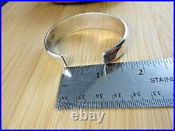 Vintage Signed Jackson Navajo Native American Sterling Silver Cuff Bracelet #184