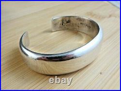 Vintage Signed Jackson Navajo Native American Sterling Silver Cuff Bracelet #184