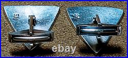 Vintage Signed Mitchell Sockyma Hopi Native American Sterling Silver Cufflinks